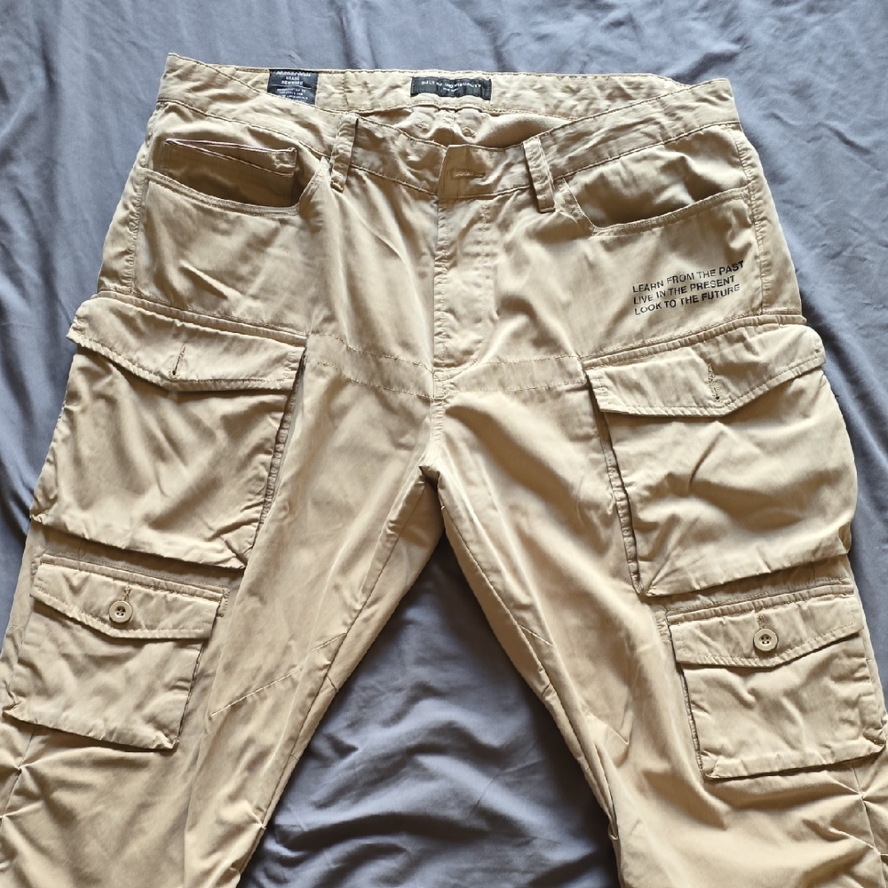 Cult of Individuality Beige Cargo Pants